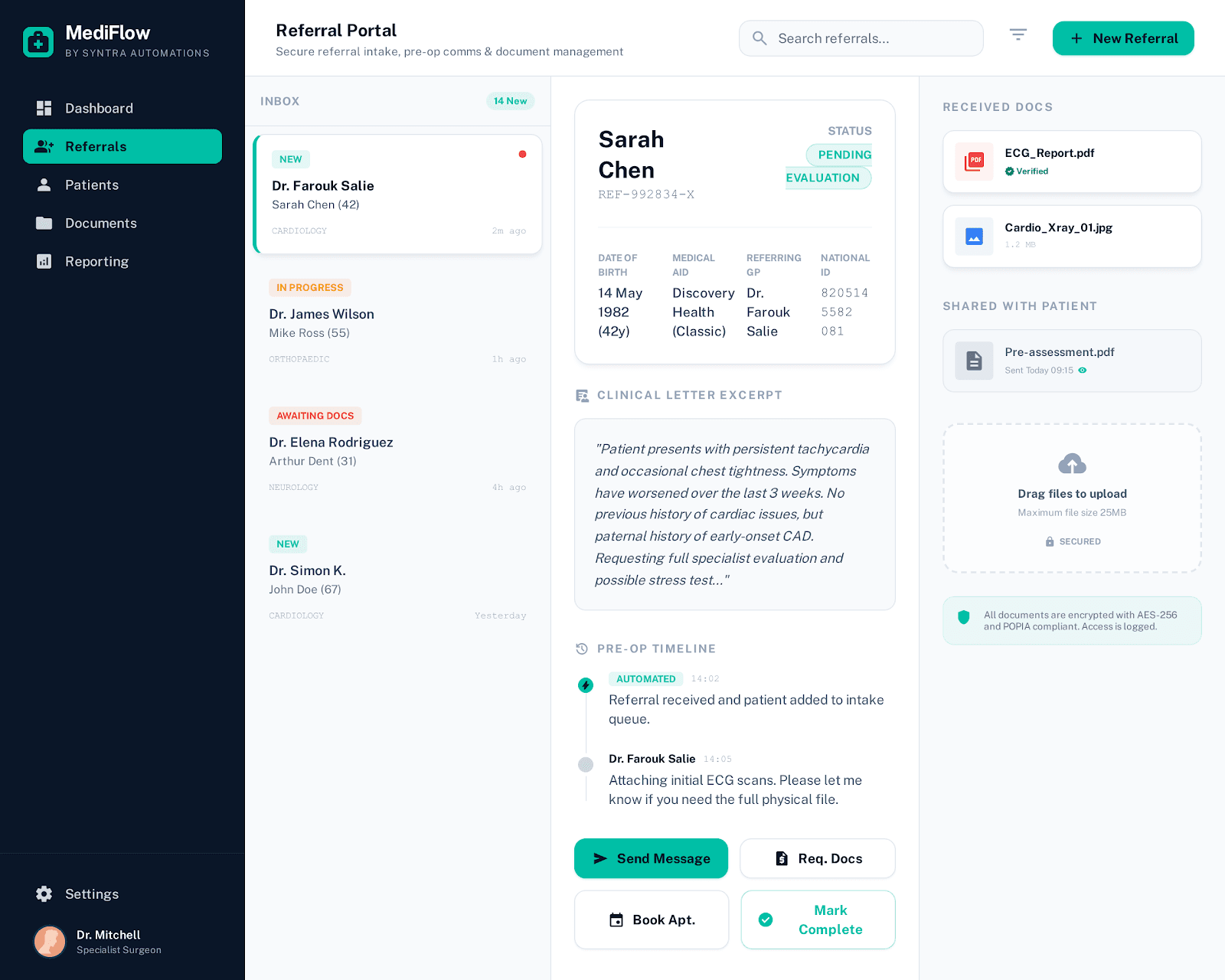 Specialist Referral Portal